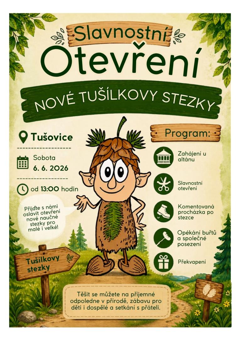 Slavnostní otevření nové Tušílkovy stezky