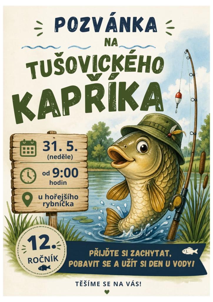Tušovický kapřík - plakát