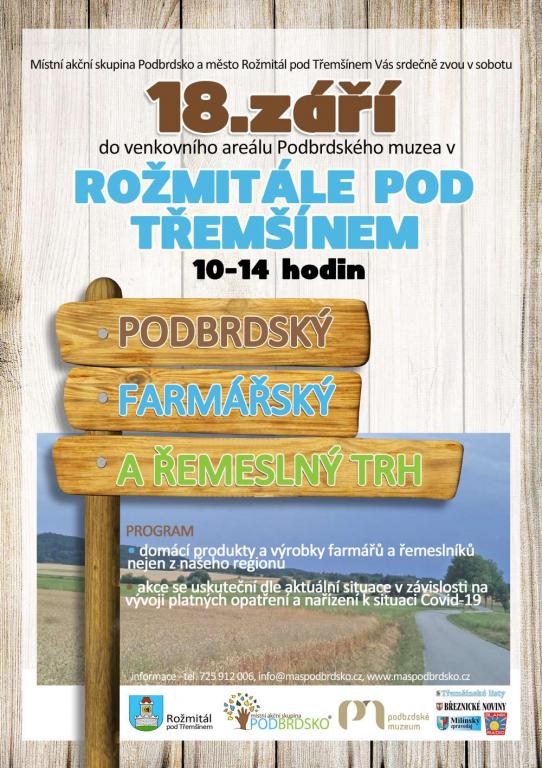 Podbrdský farmářský a&nbsp;řemeslný trh v&nbsp;Rožmitále pod&nbsp;Třemšínem